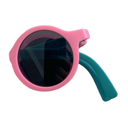 HIOPOIUYT Faltbare Sonnenbrille mit Aufbewahrung, tragbar und UV-beständig, leicht, für Kinder, stilvolle Brillen für Tage, Farbe 5 von HIOPOIUYT