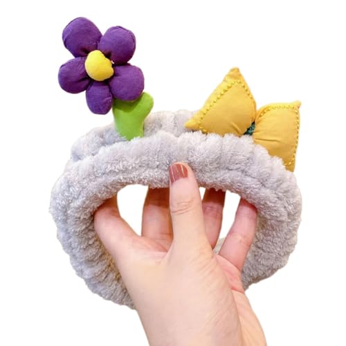 Haarband mit Blumenschleife, Make-up-Kopfwickel, Stirnband für Damen und Mädchen, Kleidung, Partyzubehör, Geburtstagsgeschenke, Frauenkleidung von HIOPOIUYT