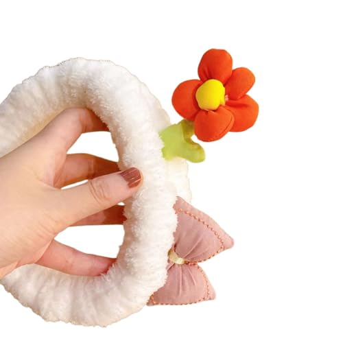 Haarband mit Blumenschleife, Make-up-Kopfwickel, Stirnband für Damen und Mädchen, Kleidung, Partyzubehör, Geburtstagsgeschenke, Frauenkleidung von HIOPOIUYT