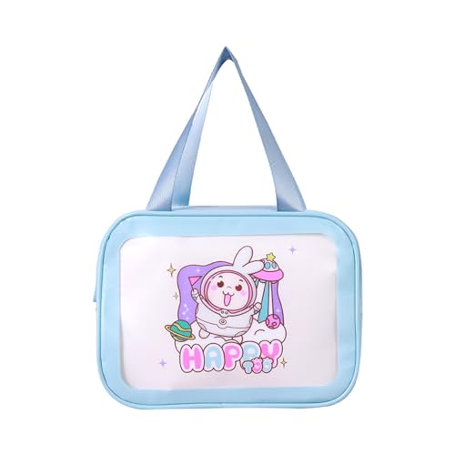 Kosmetiktasche mit großer Kapazität, wasserdicht, Reise-Make-up-Tasche, Cartoon-Kosmetik-Organizer für Damen und Mädchen, Kosmetiktasche, transparent, Reise-Make-up-Tasche, wasserdicht, von HIOPOIUYT