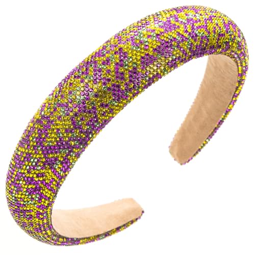 Mardi Gras Kristall-Strass-Haarschmuck für verschiedene Anlässe, Kristall-Strasssteine, Kopfschmuck, Mardi Gras Stirnbänder von HIOPOIUYT