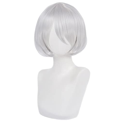 HIROAKIYA 2B Wig, 2B Cosplay Wig with Wig Cap for NieR Automata Cosplay von HIROAKIYA