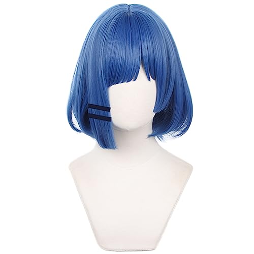 HIROAKIYA Ryo Yamada Wig, Bocchi the Rock Ryo Yamada Cosplay Wig with Hair Clips Wig Cap, Length approx.32cm von HIROAKIYA