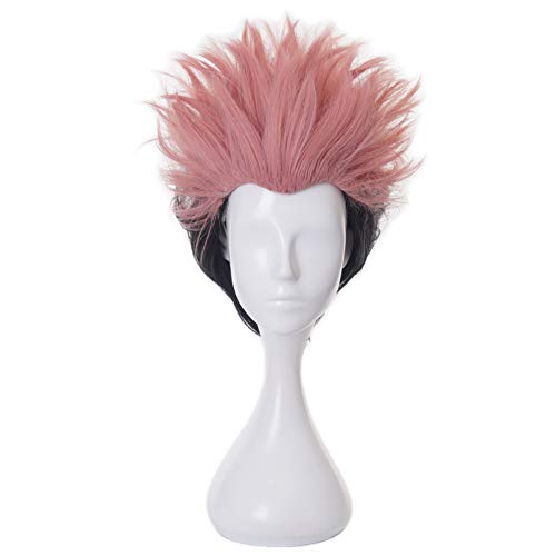 HIROAKIYA Ryomen Sukuna Wig, Jujutsu Kaisen Ryomen Sukuna Cosplay Wig with Wig Cap von HIROAKIYA