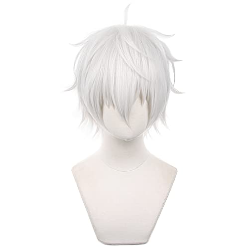 HIROAKIYA Seishiro Nagi Cosplay Wig, Blue Lock Cosplay Seishiro Nagi Wig with Wig Cap, Length approx.30cm von HIROAKIYA