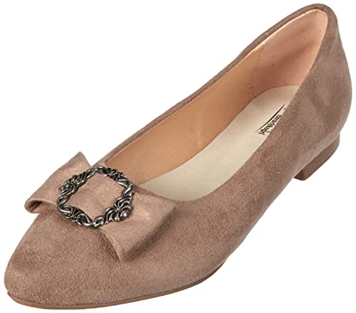 Hirschkogel Damen 3125700 Geschlossene Ballerinas, Taupe, 40 EU von Hirschkogel