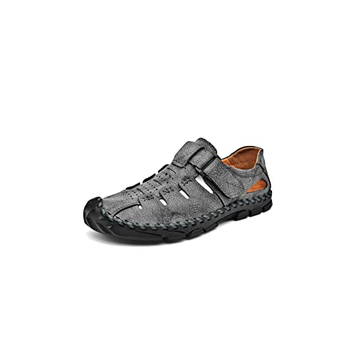 HJBFVXV Herrensandalen Sandals Men Summer Orthopedic Sandals Men Beach Slippers Leather Casual Shoes Hiking Tennis Socks (Color : Blue, Size : 7) von HJBFVXV