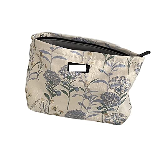 HJBFVXV Kosmetiktaschen Cotton Floral Makeup Bathing Inner Bag for Women Cloth Travel Toiletry Bag Cosmetic Bag von HJBFVXV