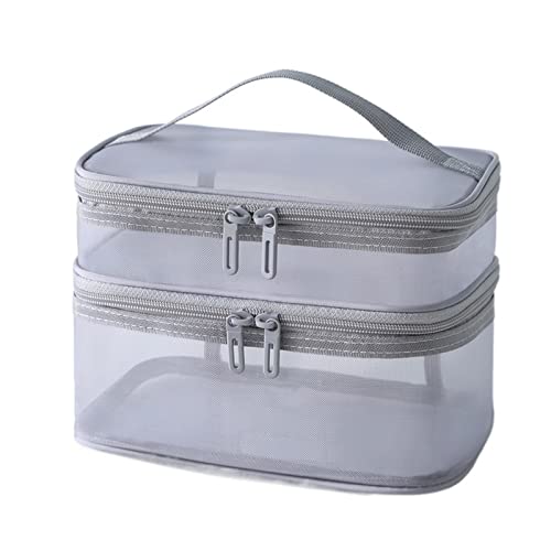 HJBFVXV Kosmetiktaschen Makeup Bag Women Cosmetic Bag Transparent Travel Makeup Wash Bag Beauty Case Toiletry Cosmetic Bag von HJBFVXV