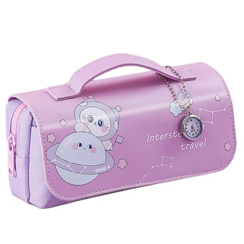 HJDHSFUN Schreibwarentasche 1 Stück Damen-Federmäppchen Mit Großem Fassungsvermögen Für Grundschülerinnen Doppelwandige Box-F von HJDHSFUN