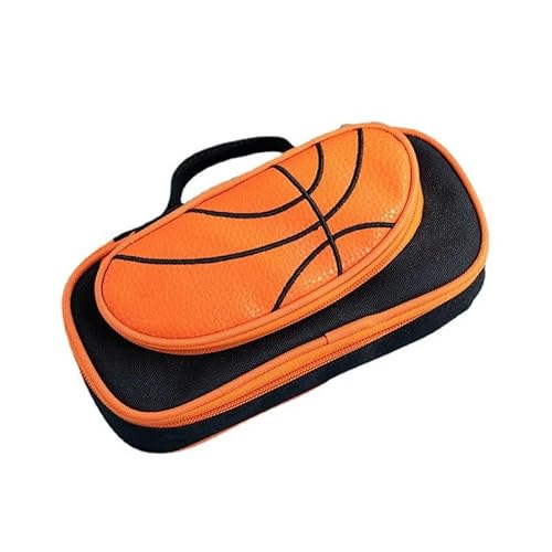 HJDHSFUN Schreibwarentasche 1 Stück Handheld-Federmäppchen Für Jungen Mit Großem Fassungsvermögen Sport-Schreibwaren-Etui Studenten-Federmäppchen Federmäppchen - Orange von HJDHSFUN