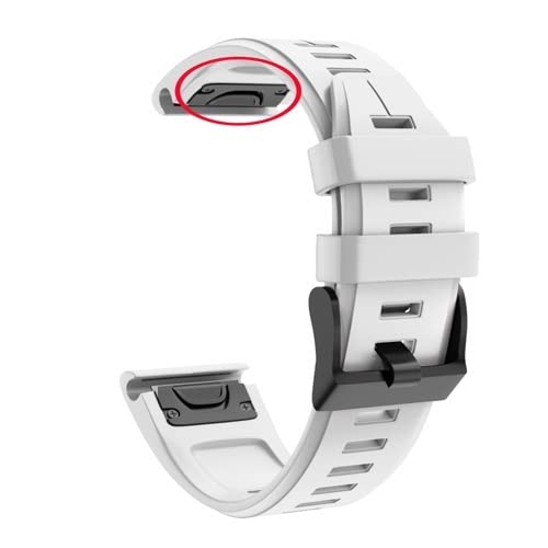 HKIDKK 22 x 26 mm Silikon-Smart-Armband für Garmin Fenix 7 7X 6 6X Pro 5 5X Plus 3HR Enduro Tactix 7 Pro Schnellverschluss-Armbänder, 22mm For Epix, Achat von HKIDKK