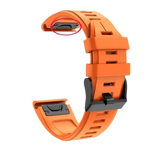 HKIDKK 22 x 26 mm Silikon-Smart-Armband für Garmin Fenix 7 7X 6 6X Pro 5 5X Plus 3HR Enduro Tactix 7 Pro Schnellverschluss-Armbänder, FOR Fenix 6X 6XPro, Achat von HKIDKK