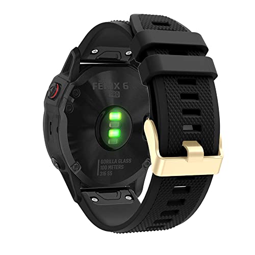 HKIDKK 26, 20, 22 mm, Silikon-Schnellverschluss-Uhrenarmband für Garmin Fenix 7, 7X, 5X, 6, 6X Pro, Easyfit, Descent G1/Instinct2, 22mm Fenix 7 6 5 945, Achat von HKIDKK