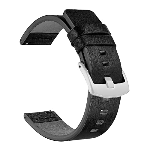 HKIDKK Lederarmband für Garmin Venu 2 Vivoactive 3 4 Forerunner 245 m, Ersatz-Uhrenarmband, Uhrenarmband, Zubehör, 20 mm, 22 mm, For Venu 2, Achat von HKIDKK