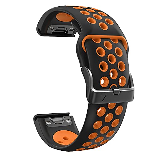 HKIDKK Sport-Silikon-Armband für Garmin Fenix 6X 6S 6Pro 5X 5 5S Plus 3HR D2 Delta PX 26, 22 mm, Schnellverschluss-Armband, 22mm Fenix 6 6Pro, Achat von HKIDKK