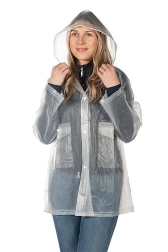 Regenjacke Damen, Regenjacke Herren, Regenjacke Unisex, wasserdicht und transparent von HKM