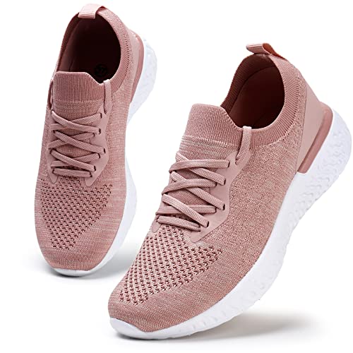HKR Damen Walkingschuhe Turnschuhe Laufschuhe Sportschuhe Fitness Sneakers Trainers für Running Outdoor Schuhe Pink 35/EU von HKR