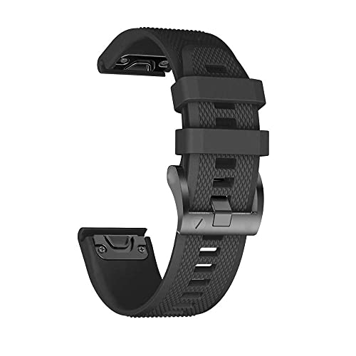 HKTS 22 x 26 mm Schnellverschluss-Smartwatch-Armband für Garmin Fenix 7 7X 6X 6 Pro 5 5X Plus 3 3HR 945 Epix Leder + weiche Silikon-Armbänder, 26mm Fenix 6X 6XPro, Achat von HKTS