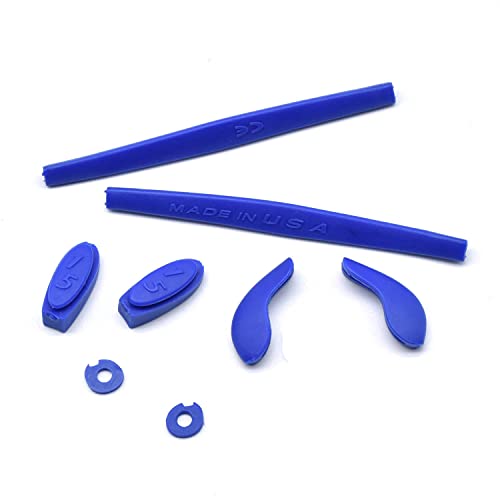 HKUCO Dark Blue Replacement Silicone Leg Set For Oakley Juliet Sunglasses Earsocks Rubber Kit von HKUCO