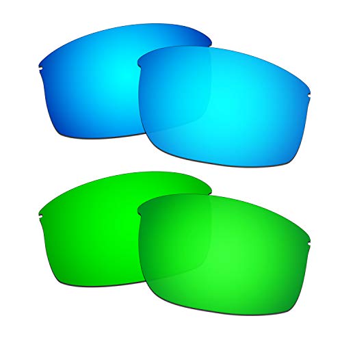 HKUCO Ersatz-Brillengläser für Oakley Wiretap New Blau/Grün Sonnenbrille von HKUCO