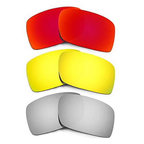 HKUCO Mens Replacement Lenses For Oakley Gascan Red/24K Gold/Titanium Sunglasses HKUCO Mens Replacement Lenses For Oakley Gascan Red/24K Gold/Titanium Sunglasses von HKUCO