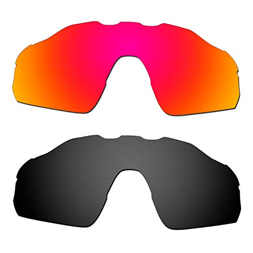 HKUCO verstärken Männer Ersatzgläser für Oakley Radar EV Pitch Rot/Schwarz Sunglasses von HKUCO