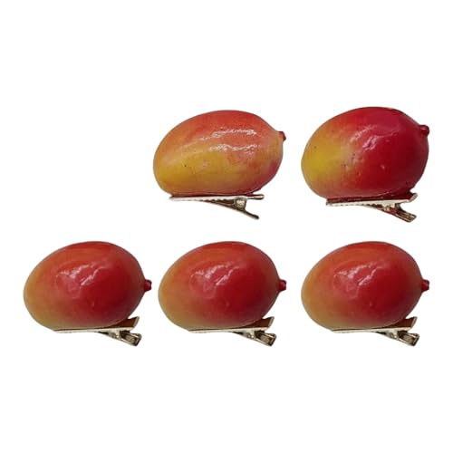 Niedliche Mango-Haarnadeln, bezaubernde Mango-Haarspangen, stilvolle Harz-Haarschmuck, geeignet für Mode-Enthusiasten, 5 Stück Niedliche Mango-Haarnadeln, bezaubernde Mango-Haarspangen, stilvolle Harz-Haarschmuck, geeignet für Mode-Enthusiasten, 5 Stück von HLBEST