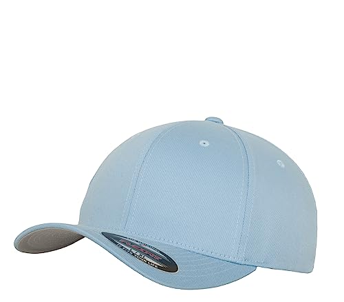 Flexfit Caps Wooly Combed Cap Delta Tartan Glen Unisex Cap Baseball XXS-XXL Basecap Mütze, S-M, 1x Hellblau & 1x HL-Kauf Notizblock von HLKauf