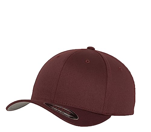 Flexfit Caps Wooly Combed Cap Delta Tartan Glen Unisex Cap Baseball XXS-XXL Basecap Mütze, XXL, 1x Maroon & 1x HL-Kauf Notizblock von HLKauf