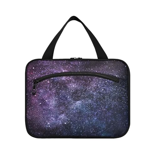 Kulturbeutel zum Aufhängen, für Damen, Herren, Jungen, Mädchen, Galaxie, Sternenhimmel, wasserdicht, Kosmetiktasche, Make-up-Tasche, Kulturbeutel, Organizer für Reiseutensilien, Flasche, multi, M von HMZXZ