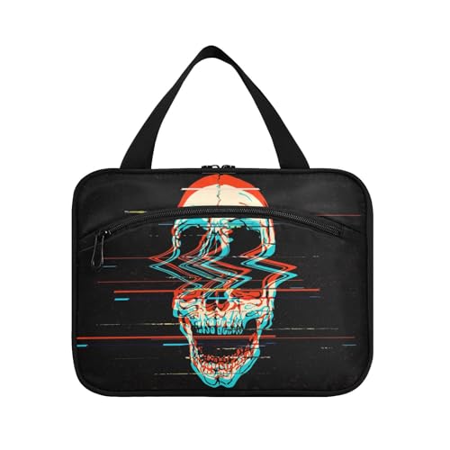 Kulturbeutel zum Aufhängen, für Damen, Herren, Jungen, Mädchen, Retro-Tag, Ot The Dead, schreiender Totenkopf, wasserdichte Kosmetiktasche, Make-up-Tasche, Kulturbeutel, Organizer für Reiseutensilien, von HMZXZ