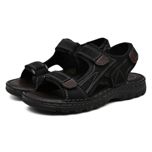 Herren Ledersandalen Wandersandalen Sport Outdoor sandalen Sommer Strandschuhe von HNVAVQ