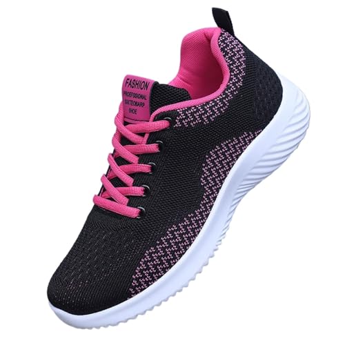 HOBTEC Damen-Sneaker for Schnüren, Laufschuhe, Bequeme Wanderschuhe mit Fußgewölbeunterstützung, leichte Turnschuhe(Color:B,Size:36 EU) von HOBTEC