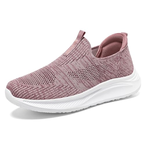 HOBTEC Damen-Turnschuhe, sportlich, laufend, gehend, Tennisschuhe, Mesh-Stillschuhe (Color : Pink, Size : 36 EU) von HOBTEC