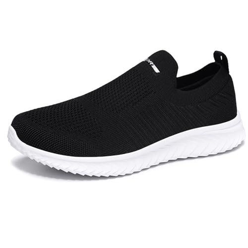 HOBTEC Slip-on-Sneaker for Damen, Bequeme, leichte Memory-Foam-Wanderschuhe (Color : A, Size : 35 EU) von HOBTEC