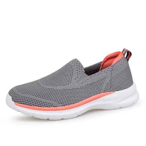 HOBTEC Slip-on-Sneaker for Damen, Trainingsschuhe mit Fußgewölbeunterstützung (Color : A, Size : 35 EU) von HOBTEC