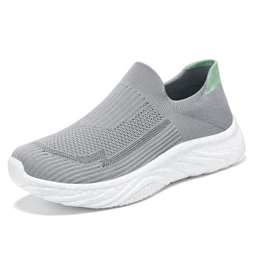 HOBTEC Slip-on-Sneaker for Damen, Trainingsschuhe mit Fußgewölbeunterstützung (Color : A, Size : 37 EU) von HOBTEC