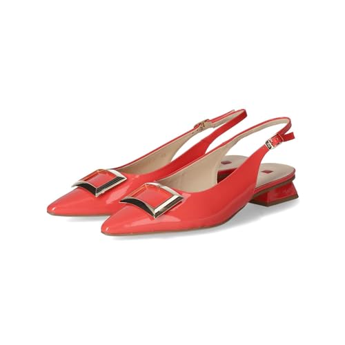 HÖGL Damen Slingpumps Pumps Orange Lackleder, Größe: 39 EU von HÖGL