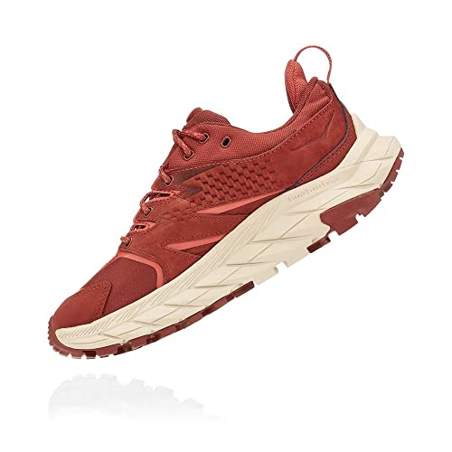 HOKA ONE ONE Damen Anacapa Low GTX Trekking Shoes, Cherry Mahogany/HOT Sauce, 37 1/3 EU von HOKA ONE ONE