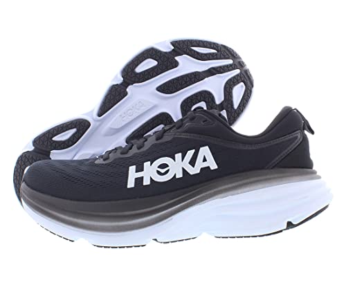 HOKA ONE ONE Bondi 8 Herrenschuhe, Schwarz/Weiß, 41 EU von HOKA ONE ONE