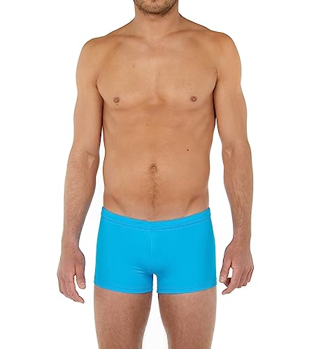 HOM Herren Boxer de bain SEA Life Badehose, Turquoise, M von HOM