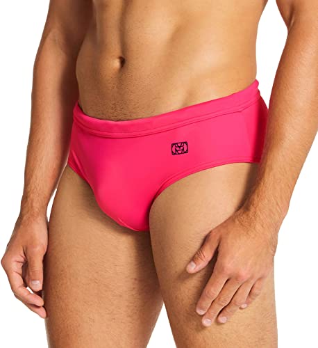 HOM Herren Sea Life Swim Mini Briefs Schwimm-Slips, Rosa, 50 von HOM