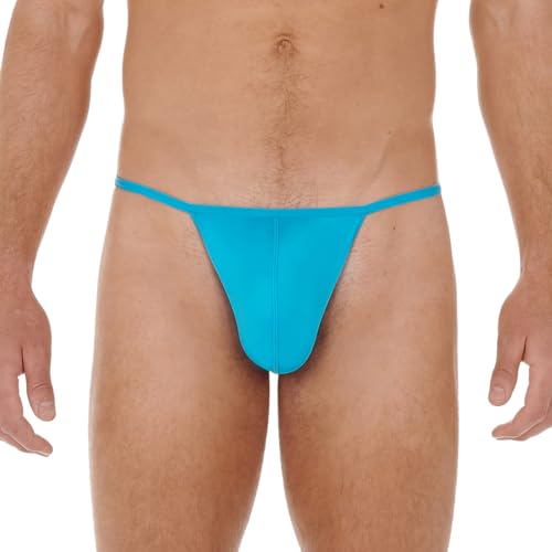 HOM Herren Federn String, türkis, M von HOM