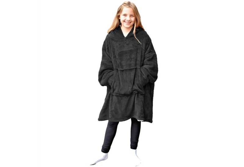 HOMELEVEL Hoodie Kinder Sherpa Fleece Hoodie - Kuscheliger Oversized Pulli (1-tlg) von HOMELEVEL