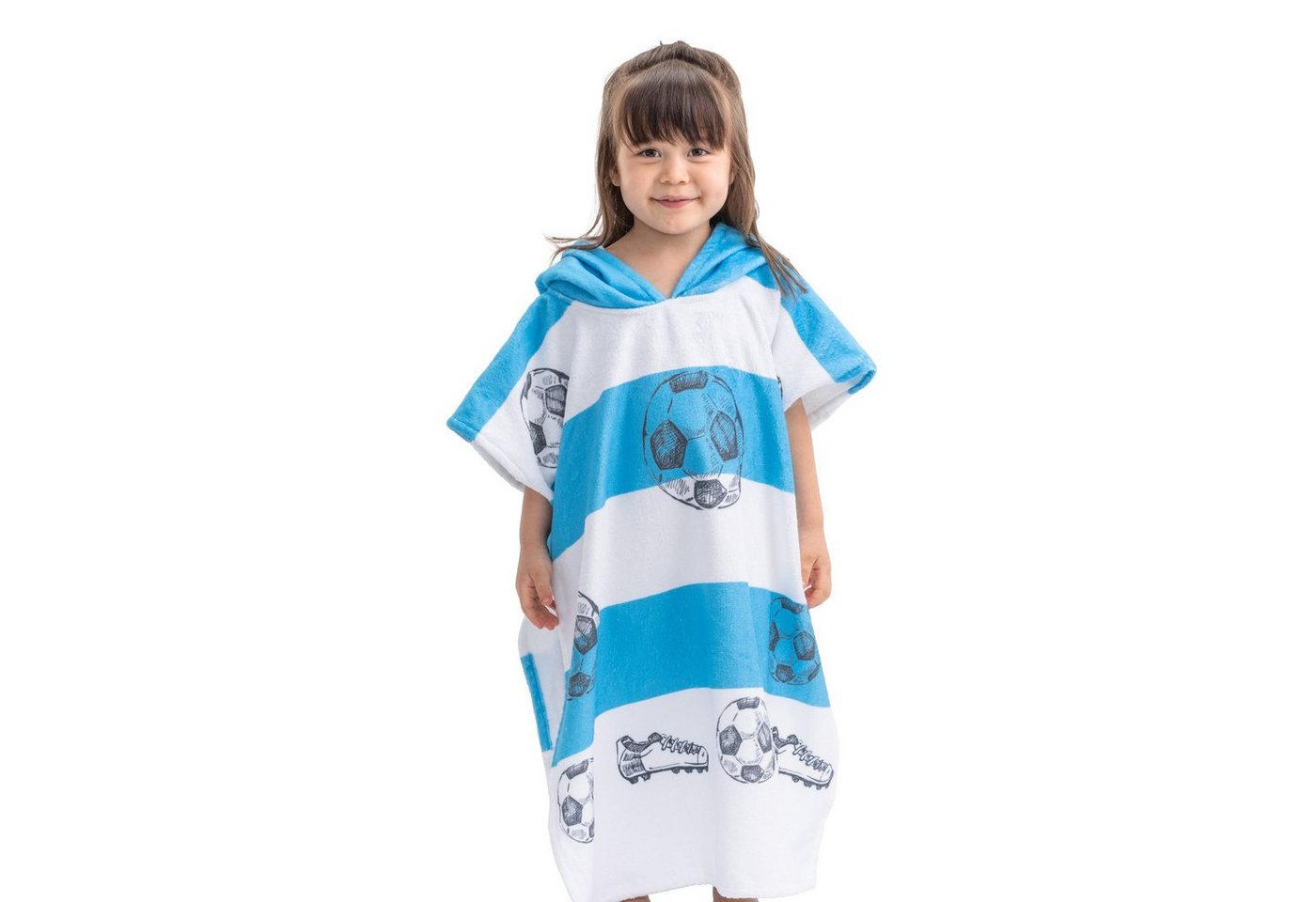 HOMELEVEL Kinderbademantel Kinder und Baby Badeponcho - Poncho Handtuch für Strand Schwimmbad, Baumwolle von HOMELEVEL