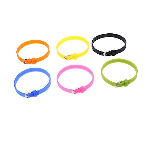 HOMSFOU 6st Armband Uhrengürtel Aus Silikon Silikon-handbänder Smartwatches Uhrenarmbänder Aus Silikon Kettenriemen Silikonband Diy Uhrenarmbänder Kieselgel Spielzeug Einstellbar Kind von HOMSFOU