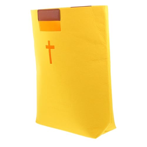 HOMSFOU Bibel Aufbewahrungstasche Biblisches Buchcover Bibel Buch Tasche Bibelabdeckung Bibel Fall Bibel-schutzhülle Wiederverwendbar Bibelkasten Für Frauen Kirchentasche Gefühlt Yellow HOMSFOU Bibel Aufbewahrungstasche Biblisches Buchcover Bibel Buch Tasche Bibelabdeckung Bibel Fall Bibel-schutzhülle Wiederverwendbar Bibelkasten Für Frauen Kirchentasche Gefühlt Yellow von HOMSFOU