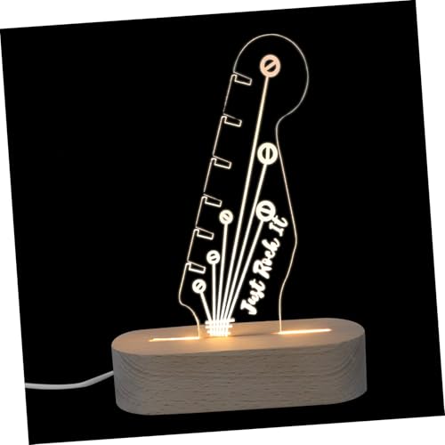 HONITANO Glühender Gitarren-Pick- Mit Nachtlicht Und Holzsockel Praktischer Aufbewahrungsrack Für Gitarren-Picks Für Musiker Und Kreative Spielatmosphäre HONITANO Glühender Gitarren-Pick- Mit Nachtlicht Und Holzsockel Praktischer Aufbewahrungsrack Für Gitarren-Picks Für Musiker Und Kreative Spielatmosphäre von HONITANO