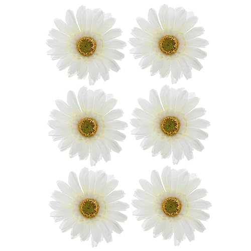 HONMEET 12st -spitzenclip Gänseblümchen-haarspangen Sonnenblumen-haarnadeln Im Hawaii-stil Blumenhaar Sommerparty-clips Für Mädchen Legierung Hochzeit Fräulein Blumenclip Weiß von HONMEET